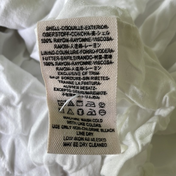 FREE PEOPLE Walking Through Dreams A-line dress size L white blue sleeveless - Picture 10 of 11